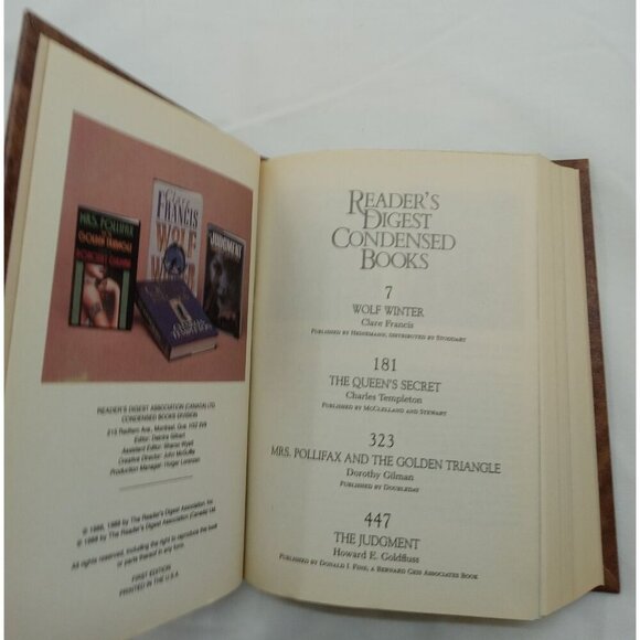 1988 Reader's Digest Condensed 1st Ed HC Leather Gilt Vtg NM Fiction - Picture 11 of 13